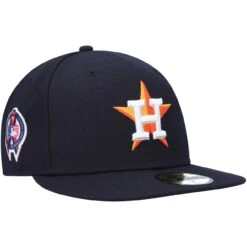 Men's Houston Astros New Era Navy 9/11 Memorial Side Patch 59FIFTY Fitted Hat