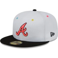 Men's Atlanta Braves New Era White/Black 1995 World Series Champions Neon Eye 59FIFTY Fitted Hat -NEW ERA Sales Store black atlanta braves 1995 world series champions neon eye 59fifty fitted hat pi4640000 altimages ff 4640818 04c95568977a2b00af18alt3 full