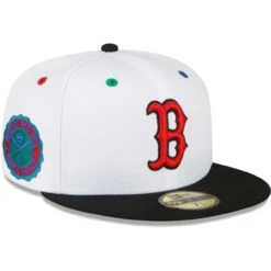 Men's Boston Red Sox New Era White/Black 1915 World Series Primary Eye 59FIFTY Fitted Hat