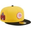 Men's Chicago Cubs New Era Yellow/Black Grilled 59FIFTY Fitted Hat
