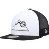 Men's Colorado Rockies New Era White/Black 2023 On-Field Batting Practice 59FIFTY Fitted Hat