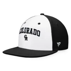 Men's Colorado Rockies Fanatics Branded White/Black Iconic Color Blocked Fitted Hat -NEW ERA Sales Store black colorado rockies iconic color blocked fitted hat ss5 p 4499297pv 3u hufmwy5rhdbr7q83ustfv nodo35tkmzvle3dy2grh