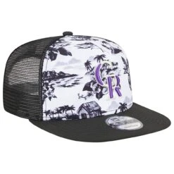 Men's Colorado Rockies New Era White/Black Vacay 2.0 A-Frame Trucker 9FIFTY Snapback Hat -NEW ERA Sales Store black colorado rockies vacay 20 a frame trucker 9fifty snapback hat ss5 p 200013026pv 3u e9yj9nku6ogk1c9yalrlv lbw5i945oaqswe6zxum6