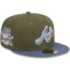 Men's Atlanta Braves New Era Olive/Blue 59FIFTY Fitted Hat