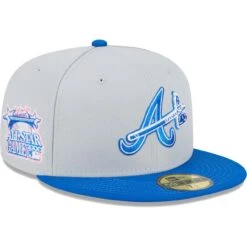 Men's Atlanta Braves New Era Gray/Blue Dolphin 59FIFTY Fitted Hat