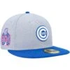 Men's Chicago Cubs New Era Gray/Blue Dolphin 59FIFTY Fitted Hat