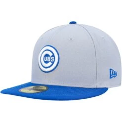 Men's Chicago Cubs New Era Gray/Blue Dolphin 59FIFTY Fitted Hat -NEW ERA Sales Store blue chicago cubs dolphin 59fifty fitted hat ss5 p 200000354pv 3u 4m6x2kl02u6ze5w8jk65v sdkag4d607o4tsa958qx