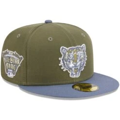 Men's Detroit Tigers New Era Olive/Blue 59FIFTY Fitted Hat