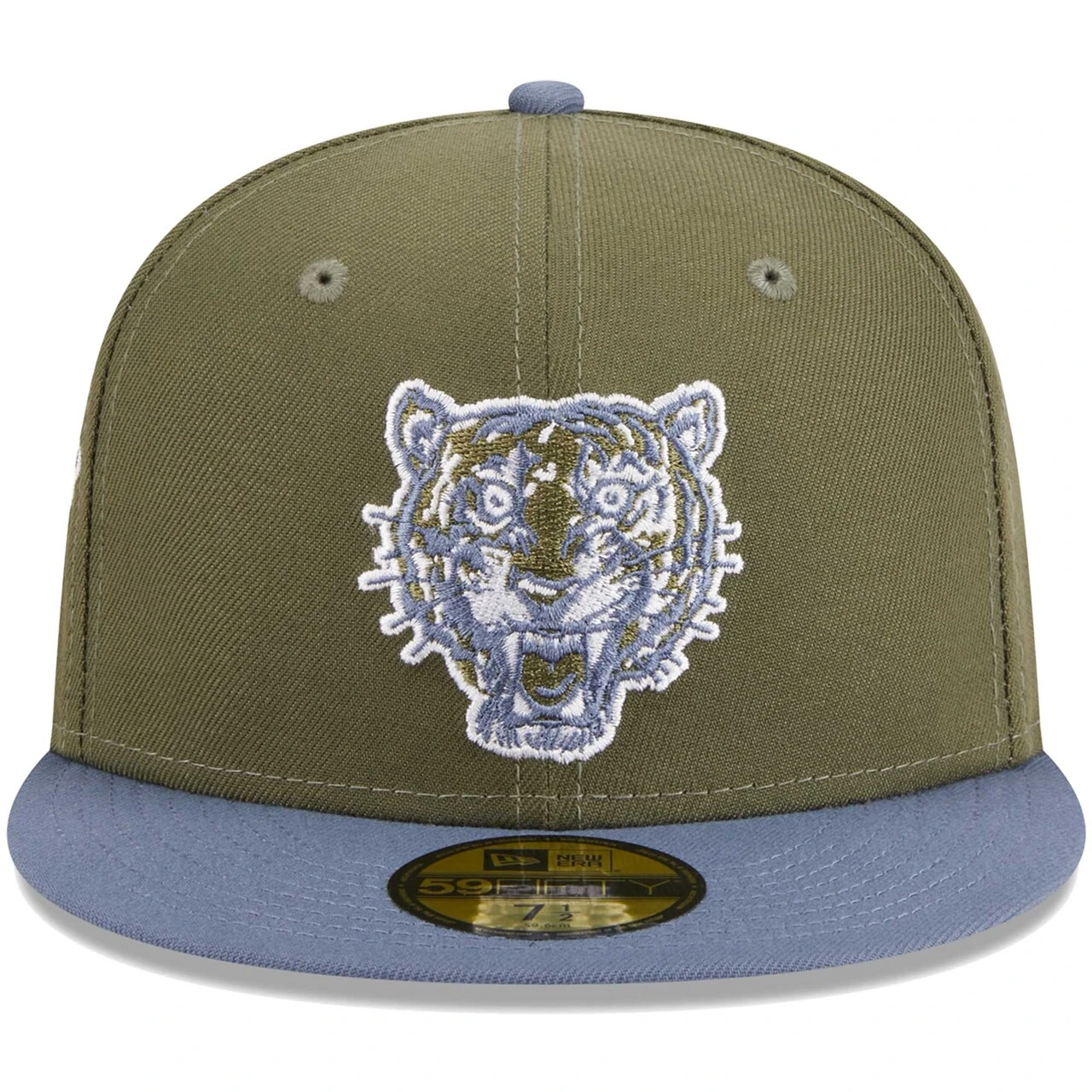 Men's Detroit Tigers New Era Olive/Blue 59FIFTY Fitted Hat 2 Men's Detroit Tigers New Era Olive/Blue 59FIFTY Fitted Hat - Image 2