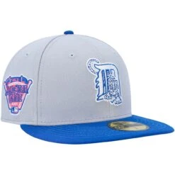 Men's Detroit Tigers New Era Gray/Blue Dolphin 59FIFTY Fitted Hat