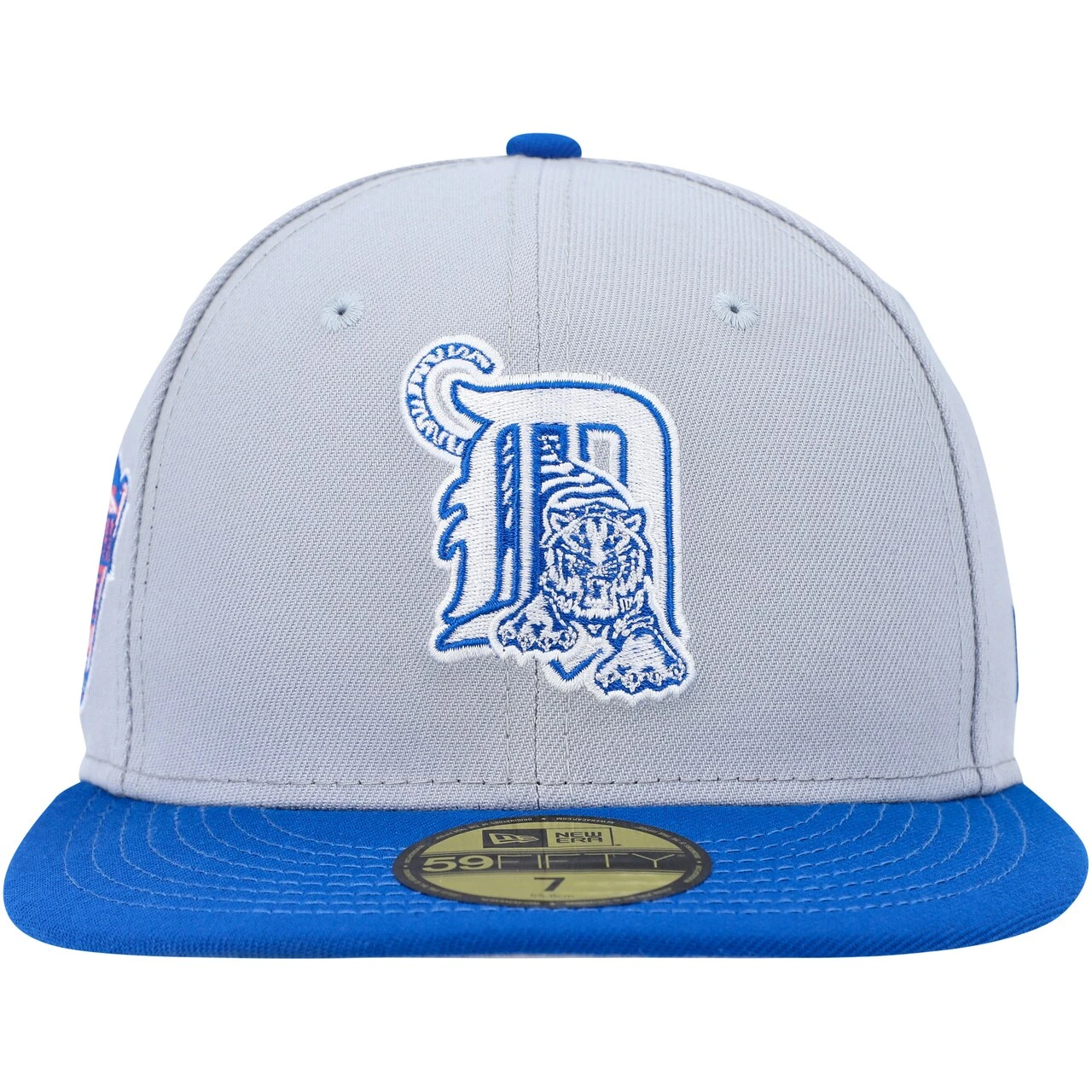 Men's Detroit Tigers New Era Gray/Blue Dolphin 59FIFTY Fitted Hat 2 Men's Detroit Tigers New Era Gray/Blue Dolphin 59FIFTY Fitted Hat - Image 2