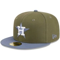 Men's Houston Astros New Era Olive/Blue 59FIFTY Fitted Hat -NEW ERA Sales Store blue houston astros 59fifty fitted hat ss5 p 200013106pv 3u mrfyjy9olwozj8qjgtavv xwc3mxk7ci6fag0s72e5