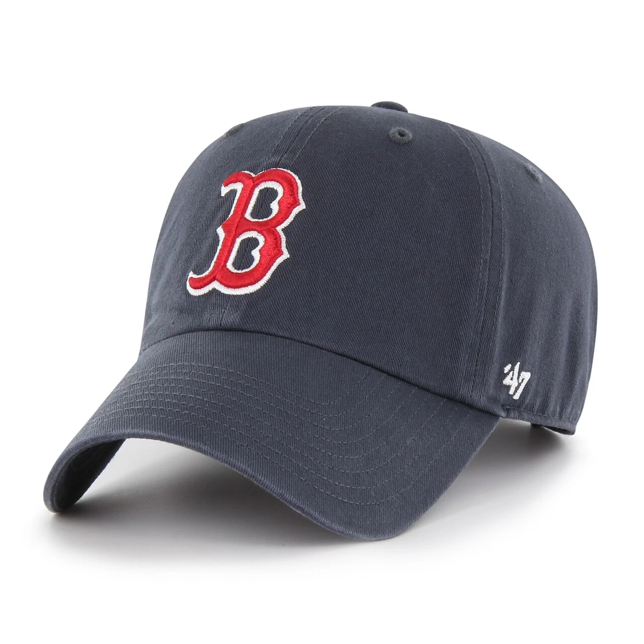Boston Red Sox '47 Italian Flag Primary Team Logo Side Hit Clean Up Adjustable Hat – Navy 2 Boston Red Sox '47 Italian Flag Primary Team Logo Side Hit Clean Up Adjustable Hat – Navy - Image 2