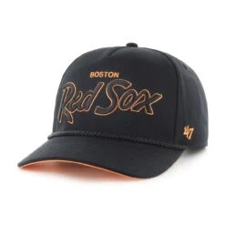 Boston Red Sox '47 Primary Team Logo Crosstown Script Hitch Snapback Hat – Black