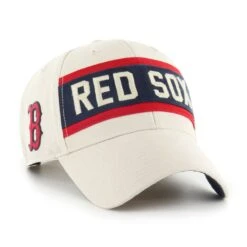 Boston Red Sox '47 Primary Team Logo Legacy Crossroad MVP Adjustable Hat – Cream