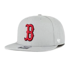 Boston Red Sox '47 Primary Team Logo Snapback Adjustable Hat – Gray