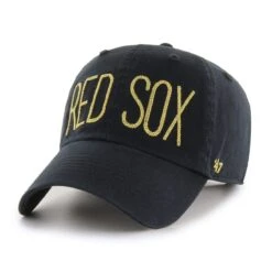 Boston Red Sox '47 Women's Primary Team Logo Clean Up Adjustable Hat – Black