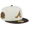 Men's Atlanta Braves New Era White/Brown 40th Anniversary In Atlanta 59FIFTY Fitted Hat