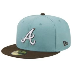 Men's Atlanta Braves New Era Light Blue/Brown Beach Kiss 59FIFTY Fitted Hat -NEW ERA Sales Store brown atlanta braves beach kiss 59fifty fitted hat ss5 p 4997279pv 3u mxlclwmi0hyykcximvluv 9i5dvybcuibxkmwqwcgg