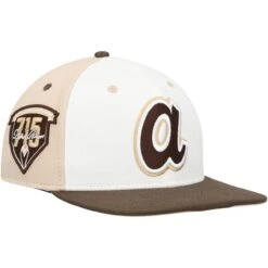 Men's Atlanta Braves Pro Standard White/Brown Chocolate Ice Cream Drip Snapback Hat