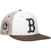 Men's Boston Red Sox Pro Standard White/Brown Chocolate Ice Cream Drip Snapback Hat