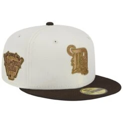 Men's Detroit Tigers New Era White/Brown 2005 MLB All-Star Game 59FIFTY Fitted Hat