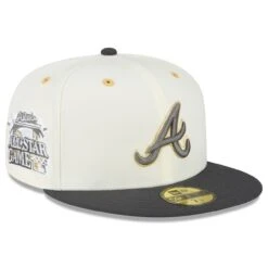 Men's Atlanta Braves New Era White/Charcoal 2000 MLB All-Star Game Chrome 59FIFTY Fitted Hat