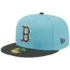Men's Boston Red Sox New Era Light Blue/Charcoal Two-Tone Color Pack 59FIFTY Fitted Hat