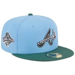 Men's Atlanta Braves New Era Sky Blue/Cilantro 1995 World Series 59FIFTY Fitted Hat
