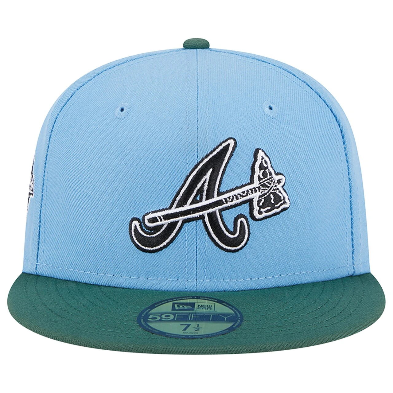 Men's Atlanta Braves New Era Sky Blue/Cilantro 1995 World Series 59FIFTY Fitted Hat 2 Men's Atlanta Braves New Era Sky Blue/Cilantro 1995 World Series 59FIFTY Fitted Hat - Image 2