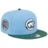 Men's Chicago Cubs New Era Sky Blue/Cilantro Wrigley Field 59FIFTY Fitted Hat