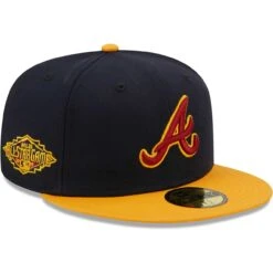 Men's Atlanta Braves New Era Navy/Gold 2011 MLB All-Star Game Primary Logo 59FIFTY Fitted Hat