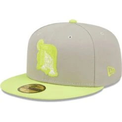 Men's Detroit Tigers New Era Gray/Green 2005 MLB All-Star Game Cyber 59FIFTY Fitted Hat -NEW ERA Sales Store green detroit tigers 2005 mlb all star game cyber 59fifty fitted hat pi4691000 altimages ff 4691828 d404241df8453556f74aalt3 full