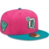 Men's Detroit Tigers New Era Pink/Green Cooperstown Collection 2005 MLB All-Star Game Passion Forest 59FIFTY Fitted Hat