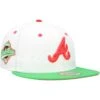 Men's Atlanta Braves New Era White/Heather Black 1996 World Series Watermelon Lolli 59FIFTY Fitted Hat