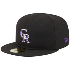 Infant Colorado Rockies New Era Black My First 59FIFTY Fitted Hat