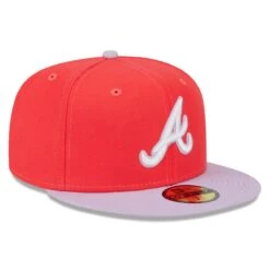 Men's Atlanta Braves New Era Red/Lavender Spring Color Two-Tone 59FIFTY Fitted Hat -NEW ERA Sales Store lavender atlanta braves spring color two tone 59fifty fitted hat ss5 p 5000197pv 3u fsrk2chsreiyaggd4hzwv lsegu7rc3whnamemrmne