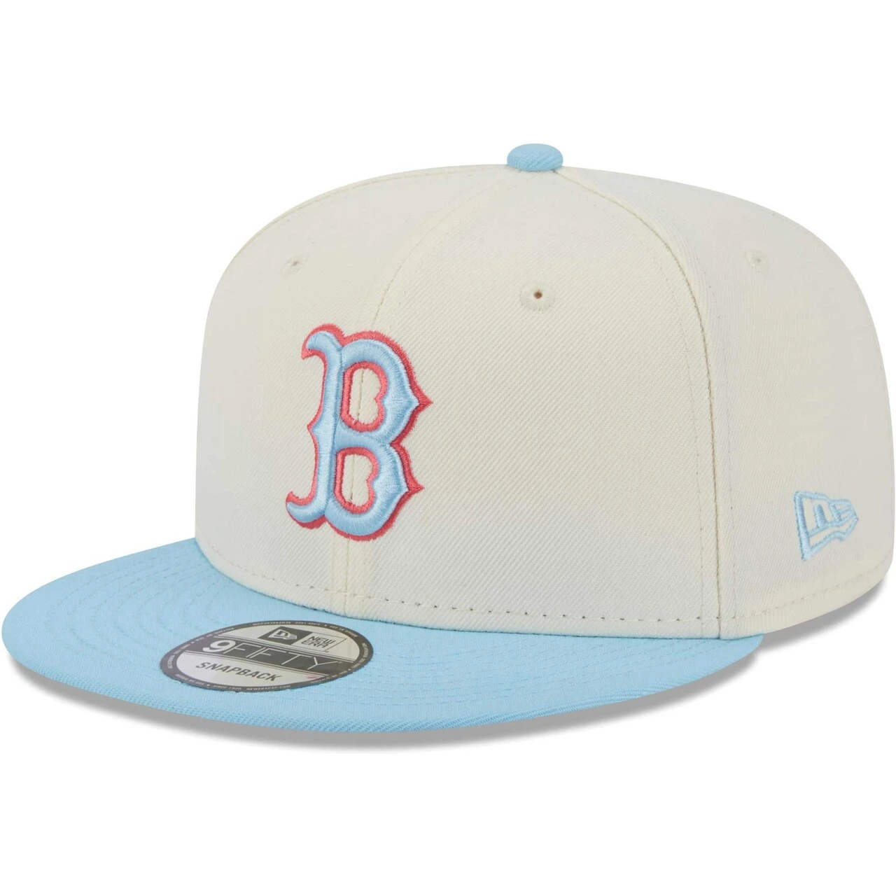 Men's Boston Red Sox New Era Cream/Light Blue Spring Basic Two-Tone 9FIFTY Snapback Hat 1 Men's Boston Red Sox New Era Cream/Light Blue Spring Basic Two-Tone 9FIFTY Snapback Hat