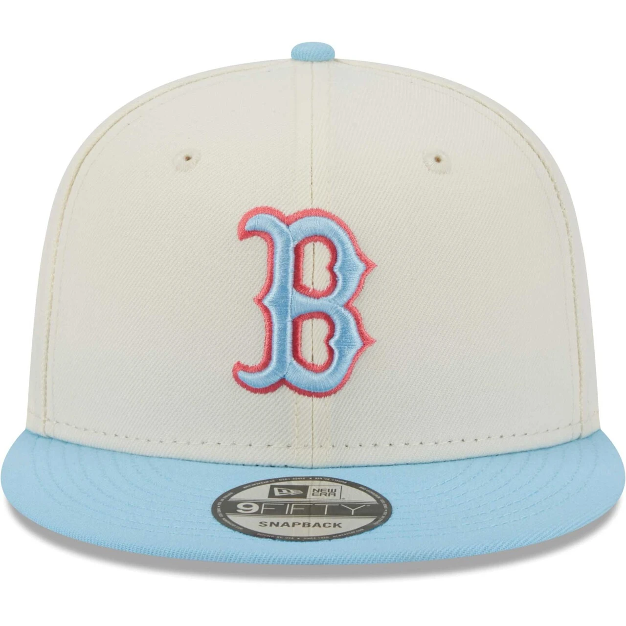 Men's Boston Red Sox New Era Cream/Light Blue Spring Basic Two-Tone 9FIFTY Snapback Hat 2 Men's Boston Red Sox New Era Cream/Light Blue Spring Basic Two-Tone 9FIFTY Snapback Hat - Image 2