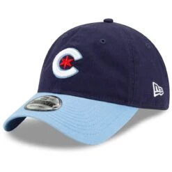 Men's Chicago Cubs New Era Navy/Light Blue 2021 City Connect 9TWENTY Adjustable Hat
