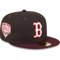 Men's Boston Red Sox New Era Brown/Maroon Chocolate Strawberry 59FIFTY Fitted Hat