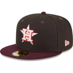 Men's Houston Astros New Era Brown/Maroon Chocolate Strawberry 59FIFTY Fitted Hat -NEW ERA Sales Store maroon houston astros chocolate strawberry 59fifty fitted hat ss5 p 200000306pv 3u taazpbgfe5anuf6mreimv l4yrln57af8gshs6xln7