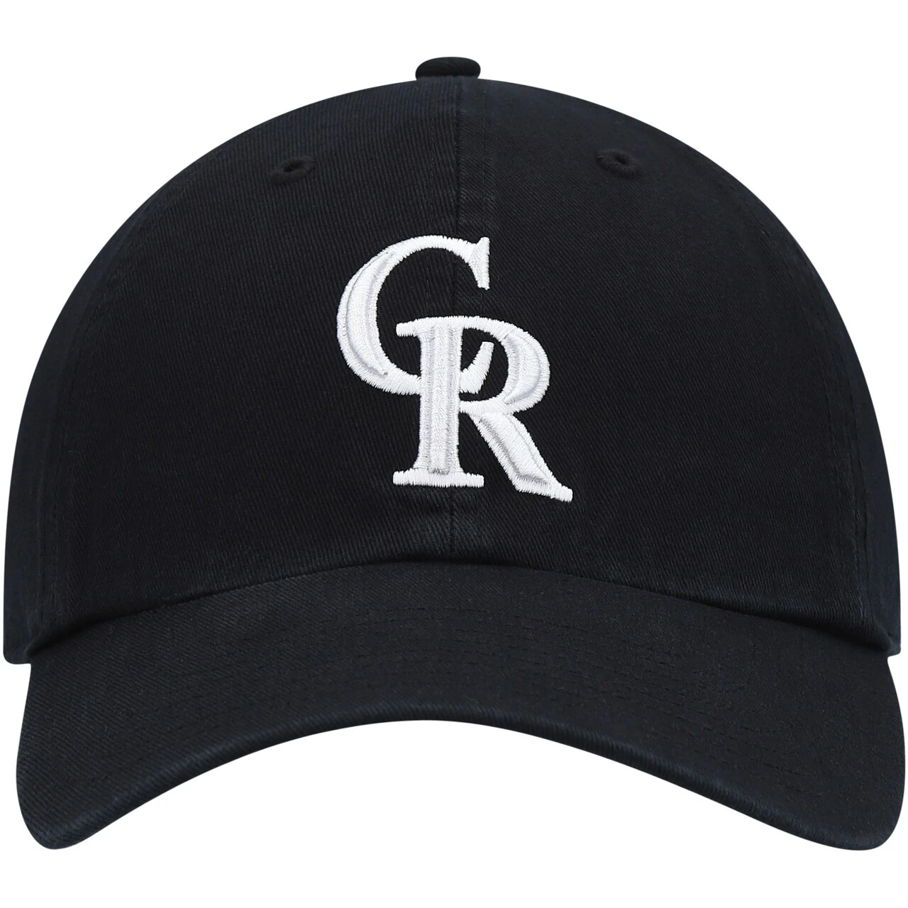 Men's Colorado Rockies Black '47 Challenger Adjustable Hat - Image 2