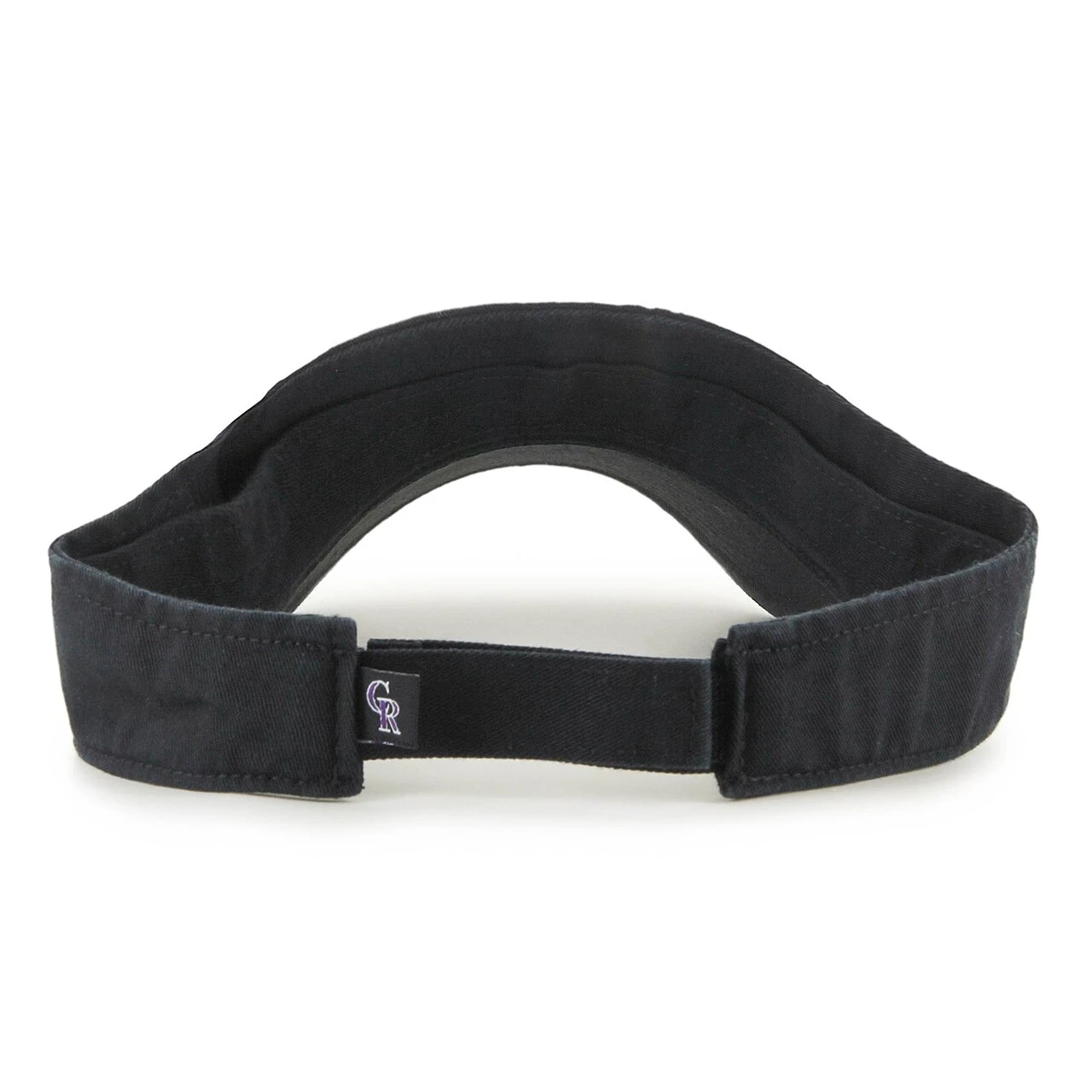Men's Colorado Rockies '47 Black Clean Up Logo Visor 2 Men's Colorado Rockies '47 Black Clean Up Logo Visor - Image 2