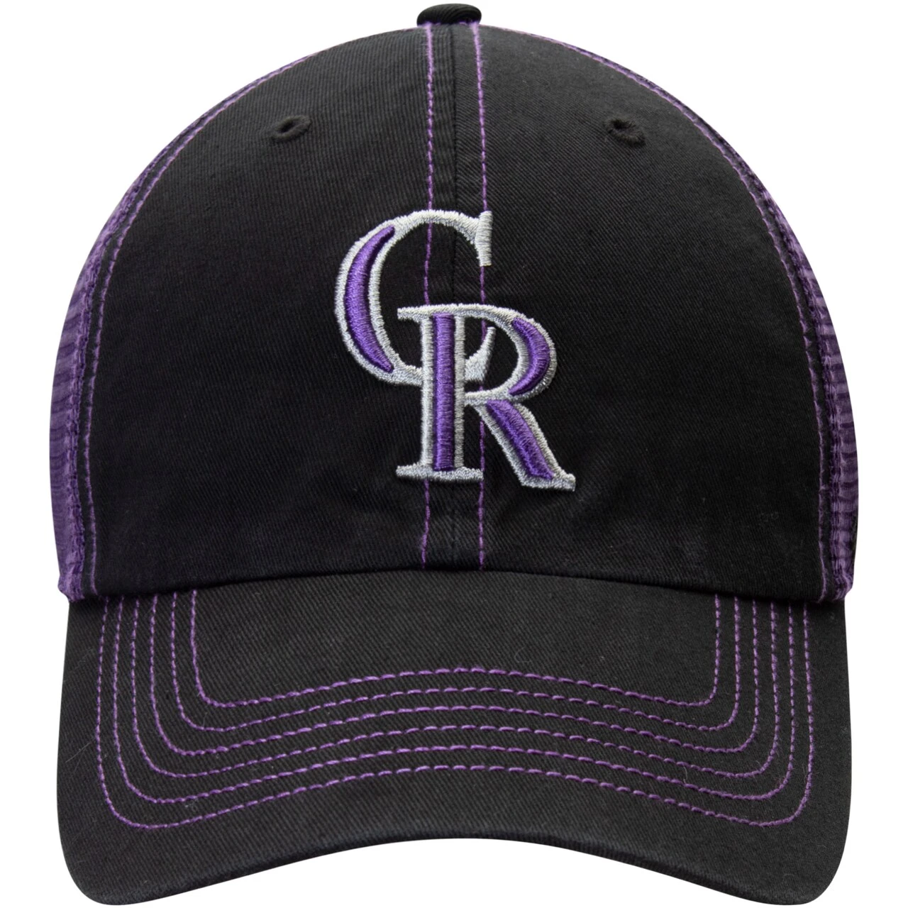 Men's Colorado Rockies '47 Black Trawler Clean Up Trucker Hat 2 Men's Colorado Rockies '47 Black Trawler Clean Up Trucker Hat - Image 2
