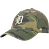 Men's Detroit Tigers '47 Camo Team Clean Up Adjustable Hat