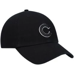 Men's Chicago Cubs '47 Black On Black Logo Clean Up Adjustable Hat -NEW ERA Sales Store mens 47 chicago cubs black on black logo clean up adjustable hat pi4701000 altimages ff 4701676 e4d1ea8bd2ca5bd5c3cbalt3 full