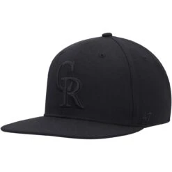 Men's Colorado Rockies '47 Black On Black Sure Shot Captain Snapback Hat -NEW ERA Sales Store mens 47 colorado rockies black on black sure shot captain snapback hat ss5 p 200021575pv 3u yz5hzkw698bzj7liuytdv 0bvdhz65lvpyvzgl4lcy