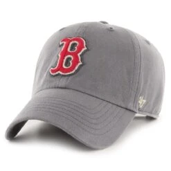Men's Boston Red Sox '47 Gray Greyhound Clean Up Adjustable Hat