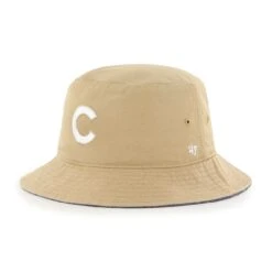Men's Chicago Cubs '47 Khaki Chambray Ballpark Bucket Hat